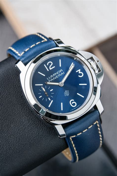 blue dial panerai|Panerai luminor pam 00889.